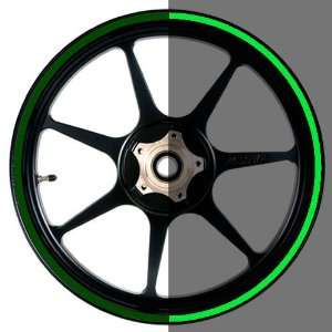   Green Motorcycle, Scooter, Car & Truck Wheel Rim Stripes Automotive