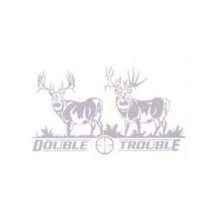Big rack Double Trouble Whitetail Decal 