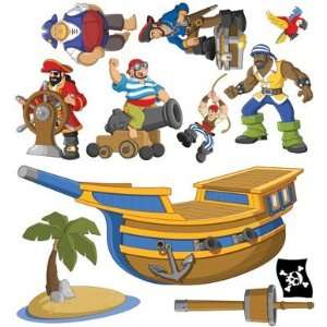  Biggies Giant Pirates Wall Decals: Baby