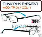 EyezoneCo​] TITANIUM Think Pink Eyeglass Frames TP01 1
