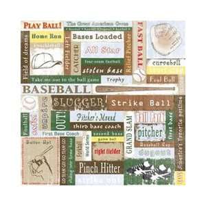  Papers 12X12 Baseball Collage Arts, Crafts & Sewing
