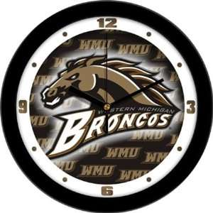  Western Michigan Broncos WMU NCAA 12In Dimension Wall Clock 