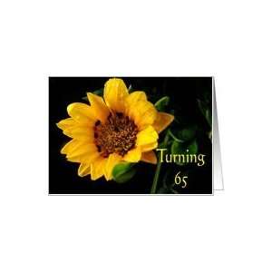  65th Birthday, yellow Gazania Card Toys & Games