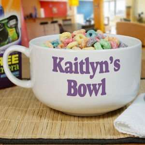    Personalized Ceramic Any Message Cereal Bowl