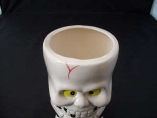 Spooky Halloween Skull Candy Dish Holder Planter Vase  