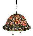 tiffany style southern belle rose hanging lamp 
