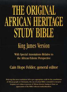 KJV   Original African Heritage Study Bible   Black Imitation Leather 