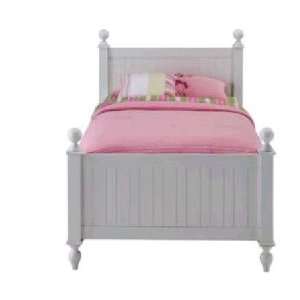  Colorworks White Full Panel Bed