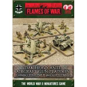  Flames of War: German   DAK Heavy Anti aircraft Gun 