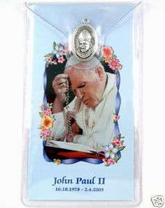 OVAL Medal & Pope John Paul II Biography SALE   