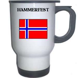 Norway   HAMMERFEST White Stainless Steel Mug