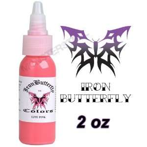  Iron Butterfly Tattoo Ink 2 OZ LIGHT PINK New Lite NR Health 