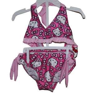   Bikini Swimsuit Bathing Suit Toddler Girl Size 5/6 Pink Everything