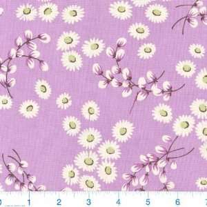   Bliss Daisy Willows Lavender Fabric By The Yard Arts, Crafts & Sewing