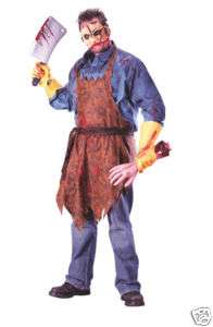 Butcher Leatherface Chainsaw Scary Apron Adult Costume  