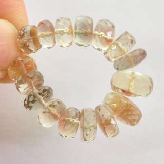 3mm 9.6mm Oregon Sunstone Faceted Rondelle Beads (16)  