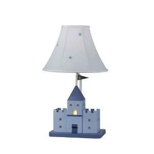 Blue Castle Childrens Table Lamp with Nite Lite