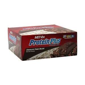  MET Rx/Protein Plus Protein Bar/Chocoalte Fudge Deluxe/12 Bars 