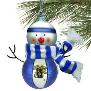  Kentucky Blown Glass Snowman Ornament (Set of 2): Sports 