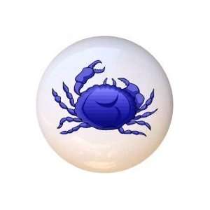 Blue Crab Drawer Pull Knob