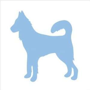   Dog Stretched Wall Art Size 12 x 12, Color Blue
