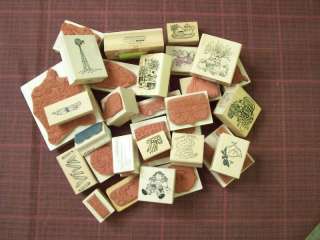 Wood Mount Rubber Stamps Assorted Images  