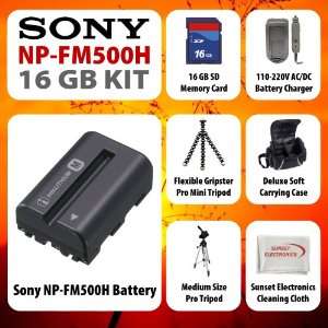  Sony NP FM500H 16GB KIT For SONY DSLR A500, DSLR A550 including NP 