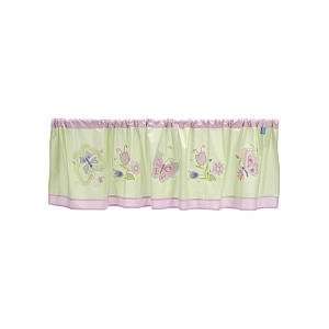  Living Textiles Baby Bella Butterfly Window Valance: Home 