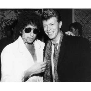 Bob Dylan and David Bowie by Unknown 14x11