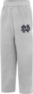   Fighting Irish Youth adidas Grey Big Logo Fleece Sweatpants  