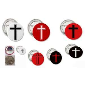  Cross Christian Gothic Button/Pins Collections Everything 
