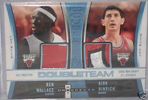 Ben Wallace Kirk Hinrich Dual Jersey Card # 10 /10  