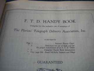 Florists Telegraph Delivery Association Handy Book 30s  