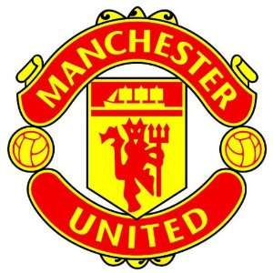  Manchester United Team Soccer Decal 5x4 in: Sports 