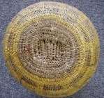 Wounaan Tribe Vintage Hand Woven Basket Panama 3.75057  