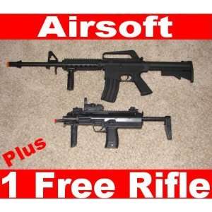  2 Airsoft Spring Rifle Air Soft Guns / Rifles + 1 Free 