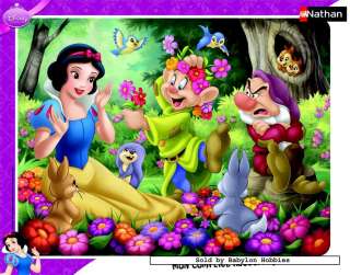 Nathan 35 pieces jigsaw puzzle: Disney   Snow White in Flowers (860791 