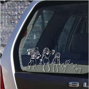  Zombie Family Car Stickers 