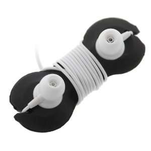  GTMax Black Two Circle Headset Earphones Cord Wrap for AT 
