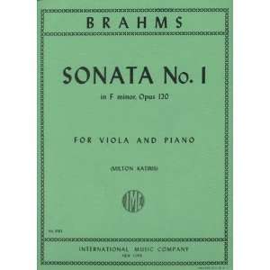Brahms, Johannes   Sonata No. 1 in f minor Op. 120 for Viola and Piano 