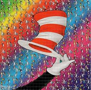 CAT in the HAT  BLOTTER ART perforated psychedelic  