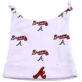  New Era Atlanta Braves White Team Baby Beanie: Sports 