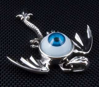 gothic wings pendant blue eye sterling silver gothic wings pendant