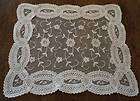 Vintage Embroidered French Net Lace Placemats Doilies