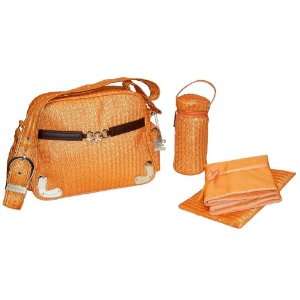  Tania Diaper Bag in Orange Baby