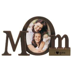  Malden Bronze Script Mom Picture Frame with One Opening 