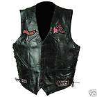 Ladies Genuine Leather Biker/Motorcyc​le Vest *2X*