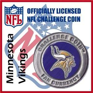  Minnesota Vikings NFL Football Helmet Challenge Coin Poker 