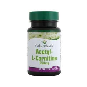  Natures Aid Acetyl L Carnitine 250 mg 30 Tablets Beauty