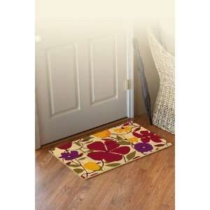  Hooked Rug, Floral Spice: Furniture & Decor